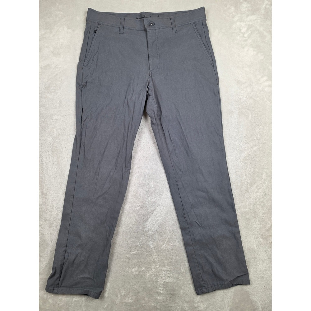 Weatherproof Vintage Performance Flex Pants Mens 34x29 Gray Stretch Chino